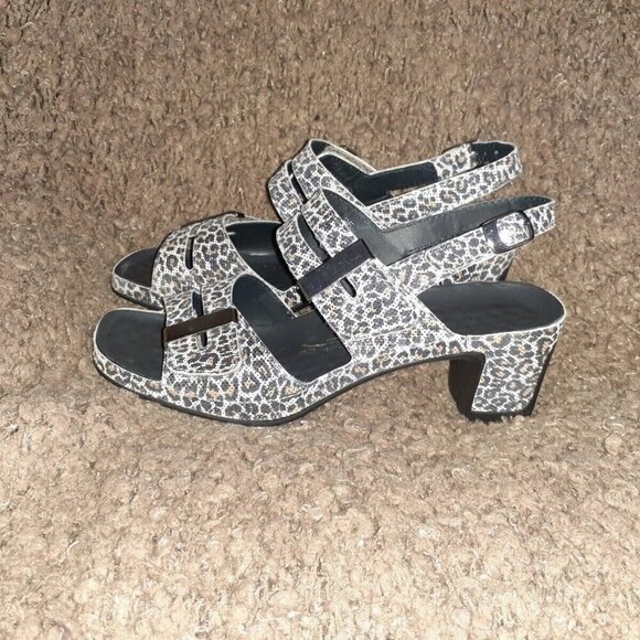 VITAL-Austria-Orthopedic Slingback Sandals-Leopard Leather-Sz 35-5.5/6 Fit-NWOB - Picture 2 of 7